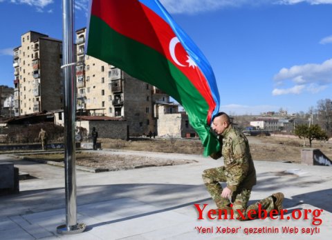 Ali Baş Komandan Laçında bayrağımızı ucaltdı - 